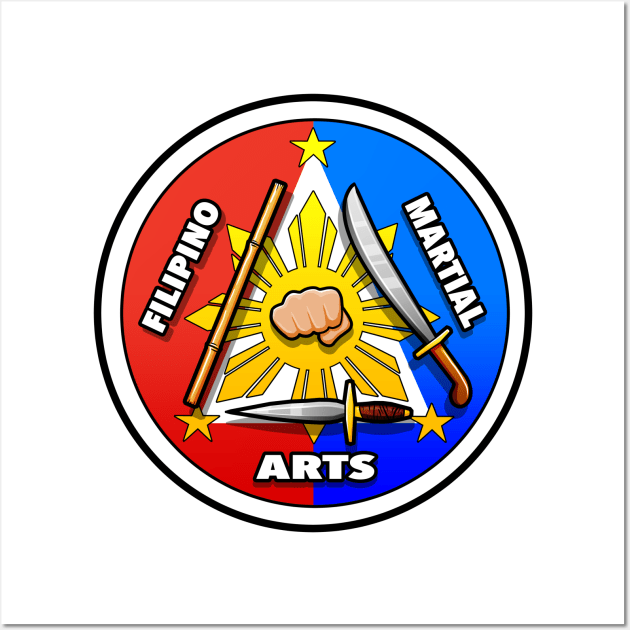 Filipino Martial Arts Logo (triangle style) Wall Art by YijArt